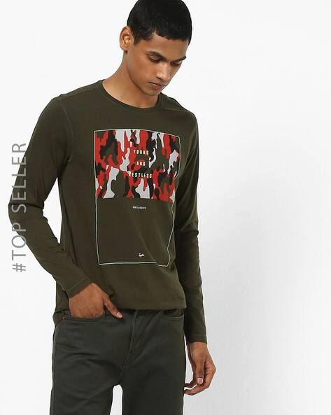 Buy Olive Tshirts for Men by SPYKAR 
