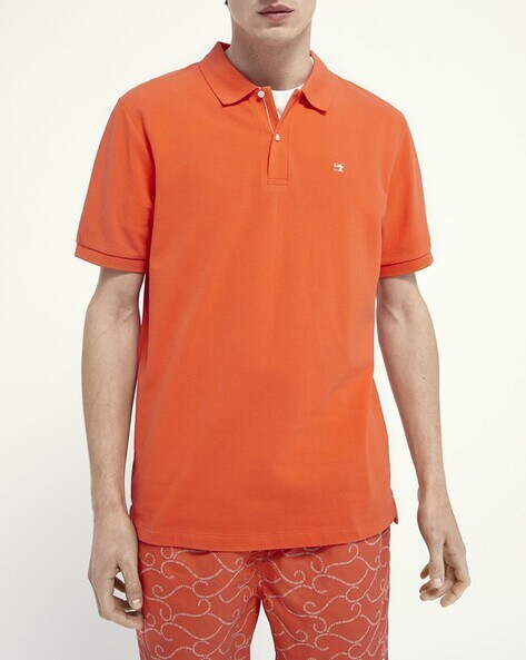 Textured Polo T-shirt