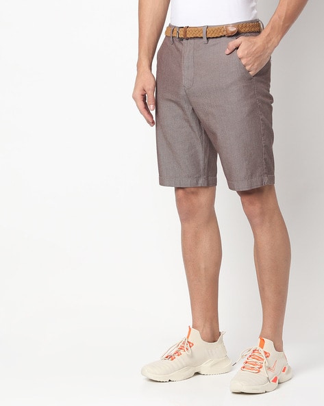 Woven Shorts with Slip Pockets