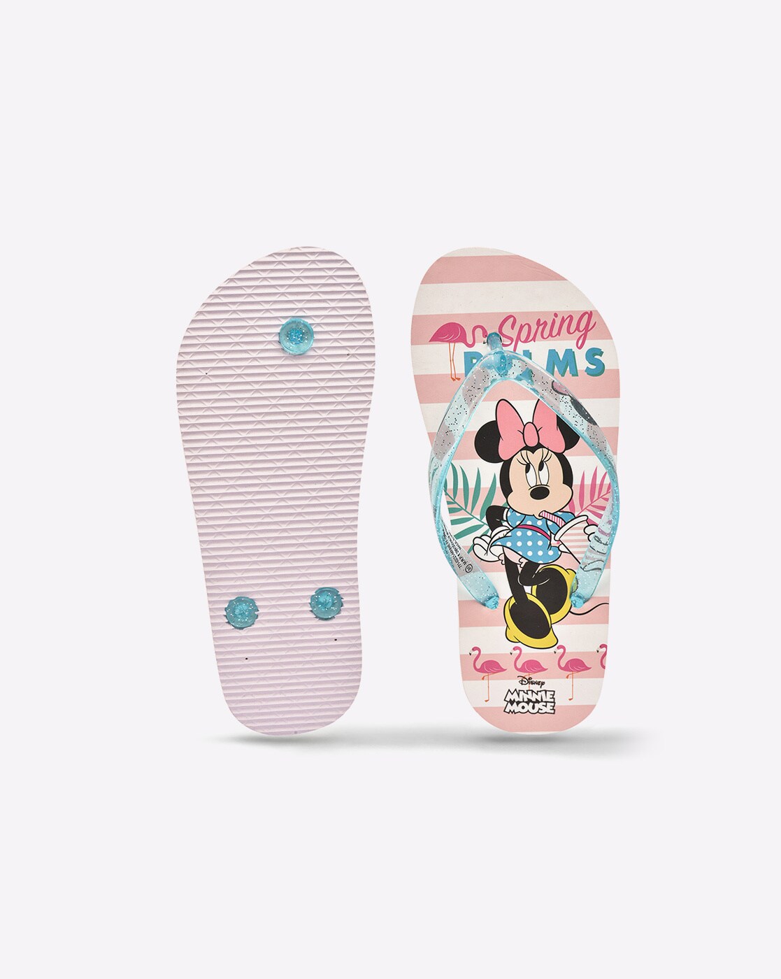 Buy Disney Minnie Mouse Print Thong-Strap Slingback Flip-Flops