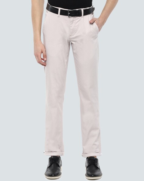 Buy Cream Trousers & Pants for Men by LOUIS PHILIPPE Online