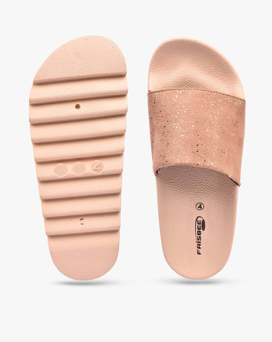 Buy Nude Flip Flop u0026 Slippers for Women by FRISBEE Online | Ajio.com
