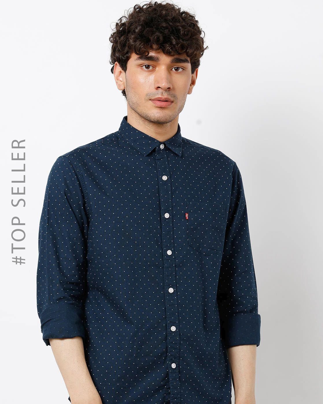 levi's dark blue shirt