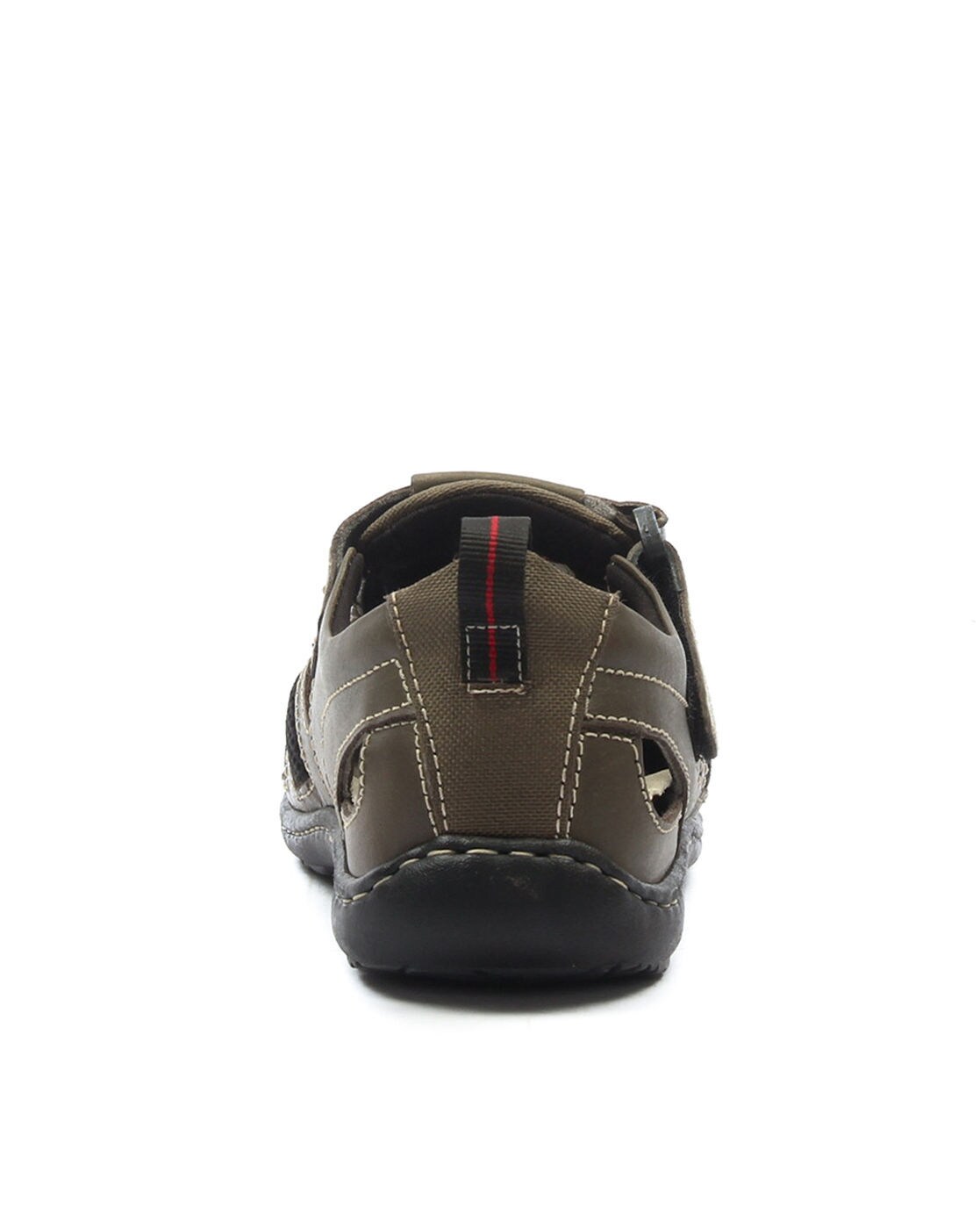 Buy LEE COOPER Green Leather Regular Slipon Mens Sandals | Shoppers Stop
