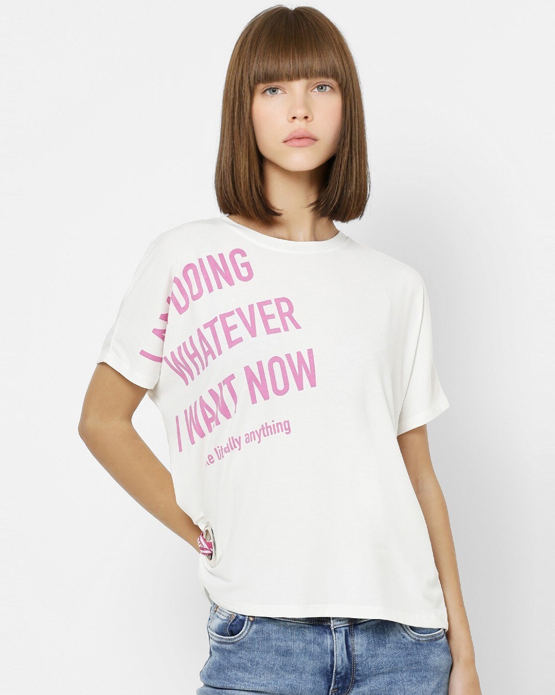 Buy White Tshirts for Women by ONLY Online