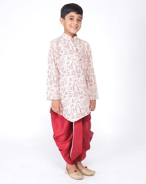 Diwali Navratri Festival Kids Kurta White and Yellow Premium Cross Style  Kids Kurta Pajama| Kids
