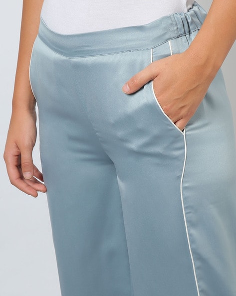 Buy Blue Trousers & Pants for Women by Outryt Online