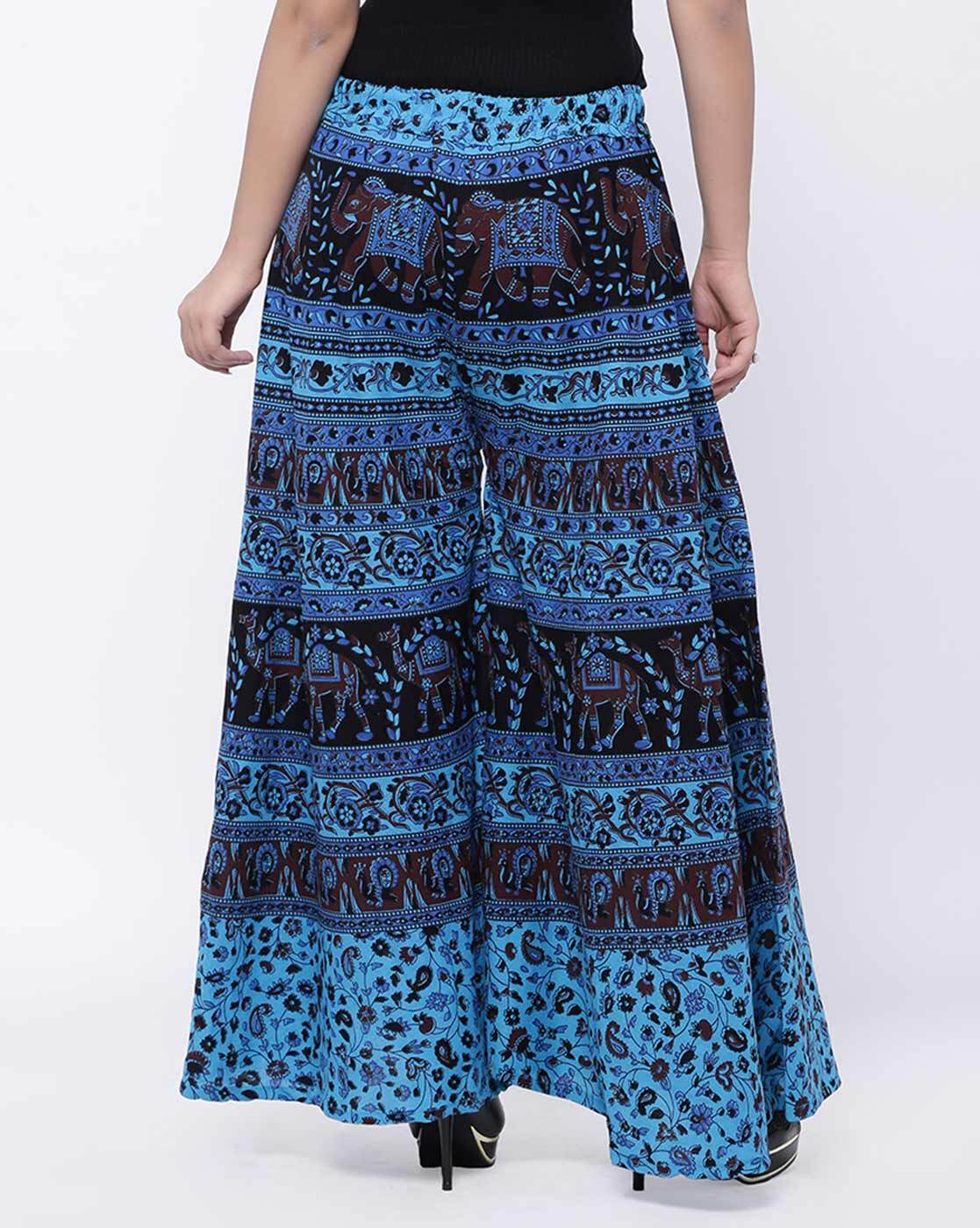 Printed Palazzo Pants - Multi, Moire Bloom | Boden US