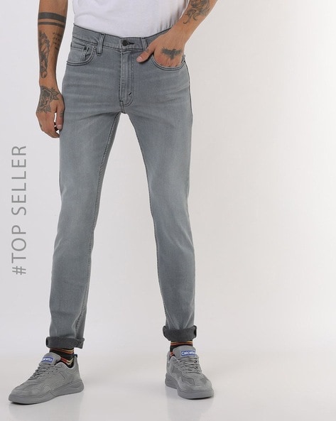 Levis 519 Washed Skinny Jeans