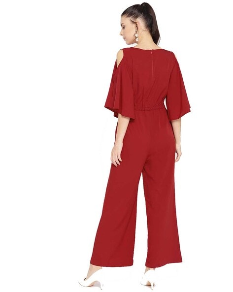 Cottinfab solid hot sale women's jumpsuit