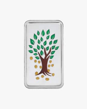 Kundan 50 G 999 Silver Kalpataru Precious Coin