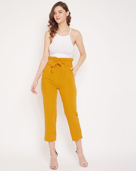 toast hemp cotton paper bag trousers