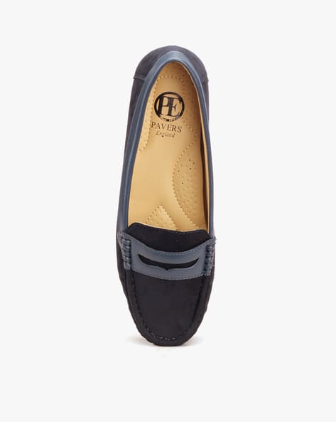 Womens Loafers Paver England Loafers Buy Navy Flat Shoes For Women