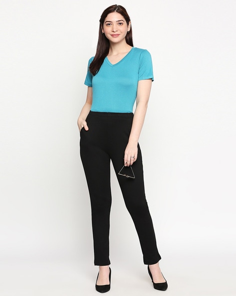 Cigarette trousers - Pink - Ladies | H&M IN