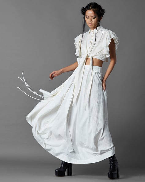 Buy White Shirts, Tops Tunic for Women by Chola Online