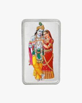 100G (999.9) Radha Krishna Silver Bar