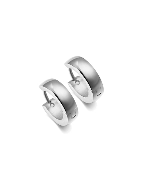 Solid 925 Sterling Silver Men Ladies Dangle Cross Hoop Earrings Iced Diamond-sgquangbinhtourist.com.vn