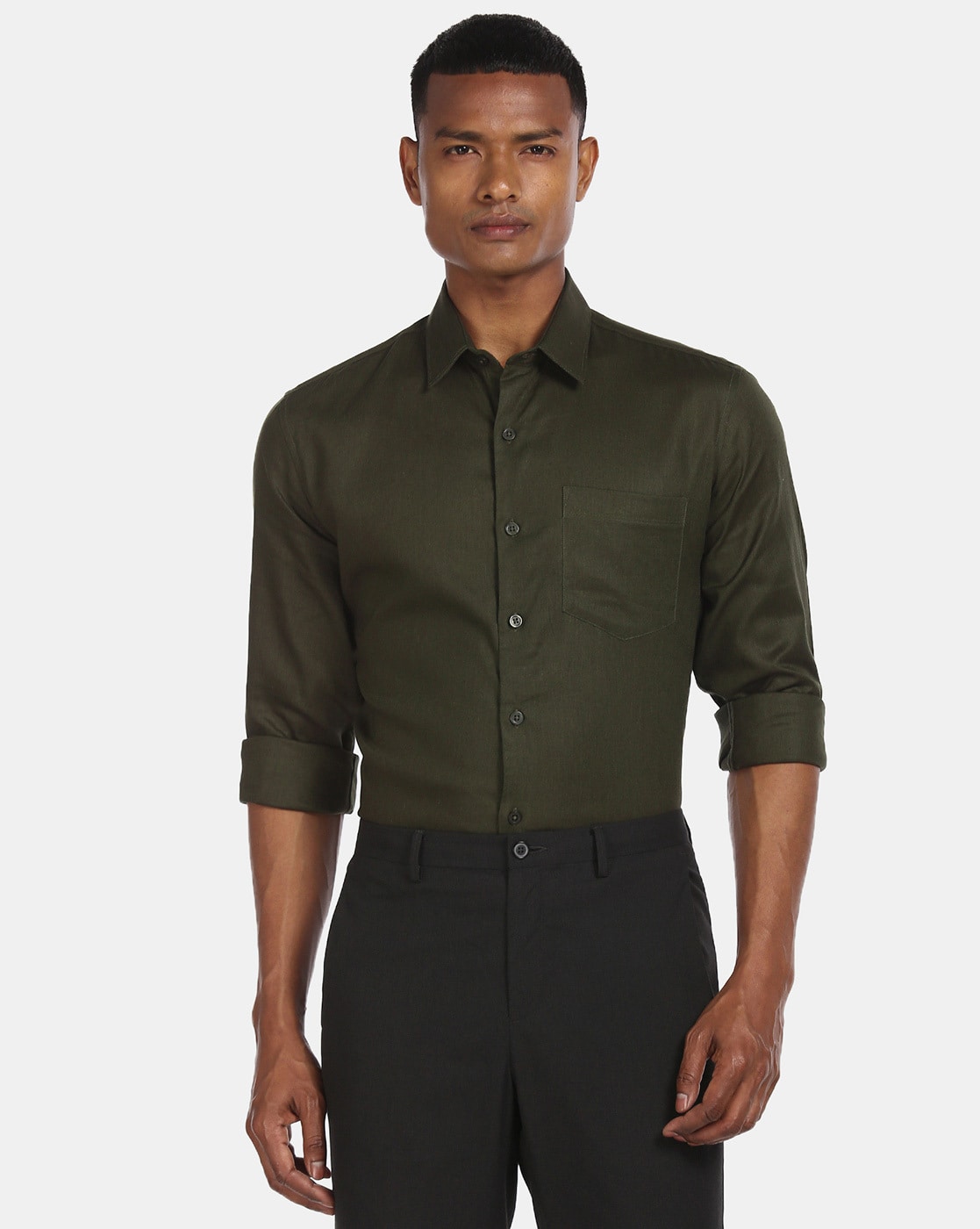 Buy Olive Green Shirts for Men by ...