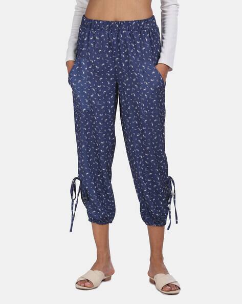 Printed Capris with Elasticated Waist