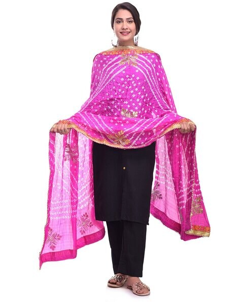 Embellished Bandhani Dupatta Price in India