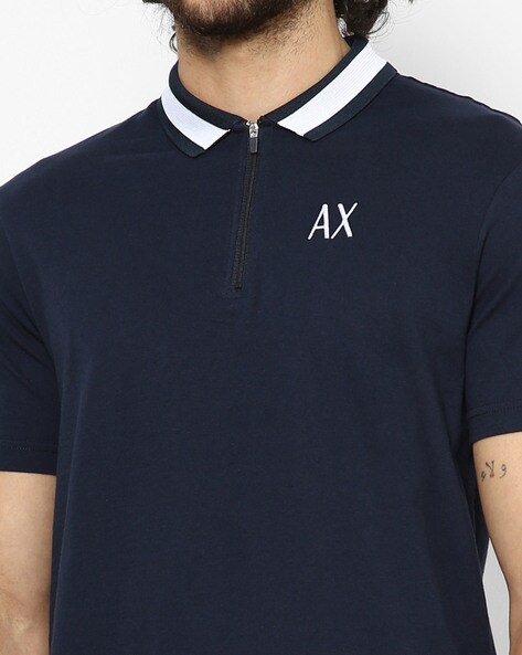 Armani exchange outlet zip up shirt