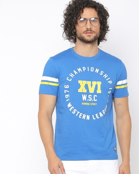 Buy Blue Tshirts for Men by DNMX Online