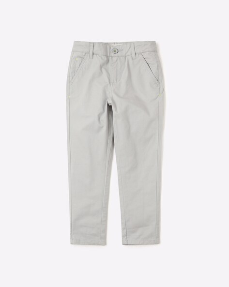 Chinos with Button Closure