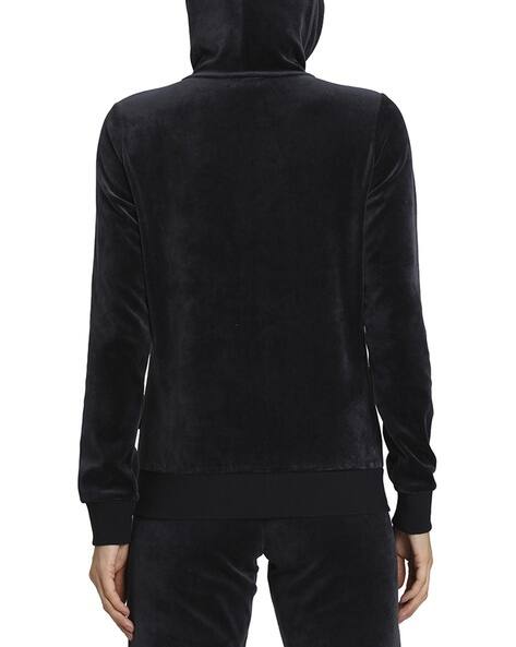 black velour sweater