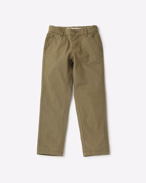 Chino Pants with Button Closure