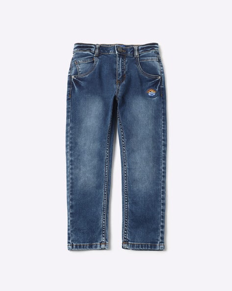 Washed 5-Pocket Jeans