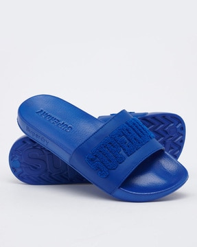 Mens best sale blue slides