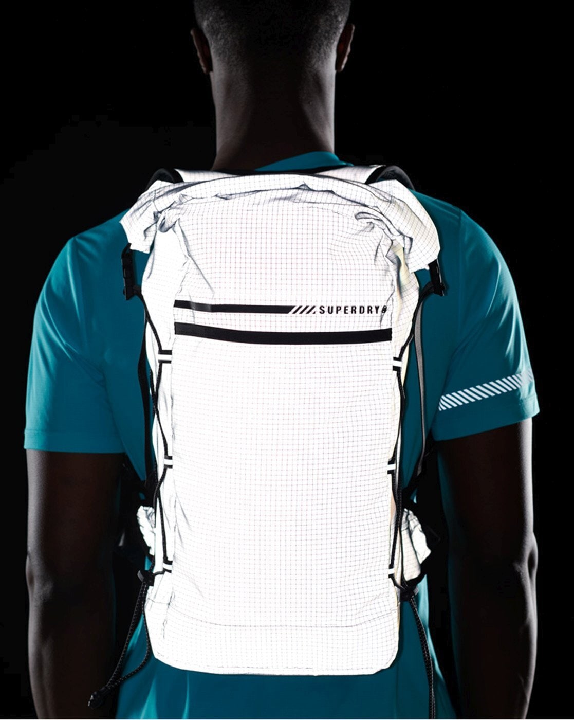 Superdry reflective cheap backpack