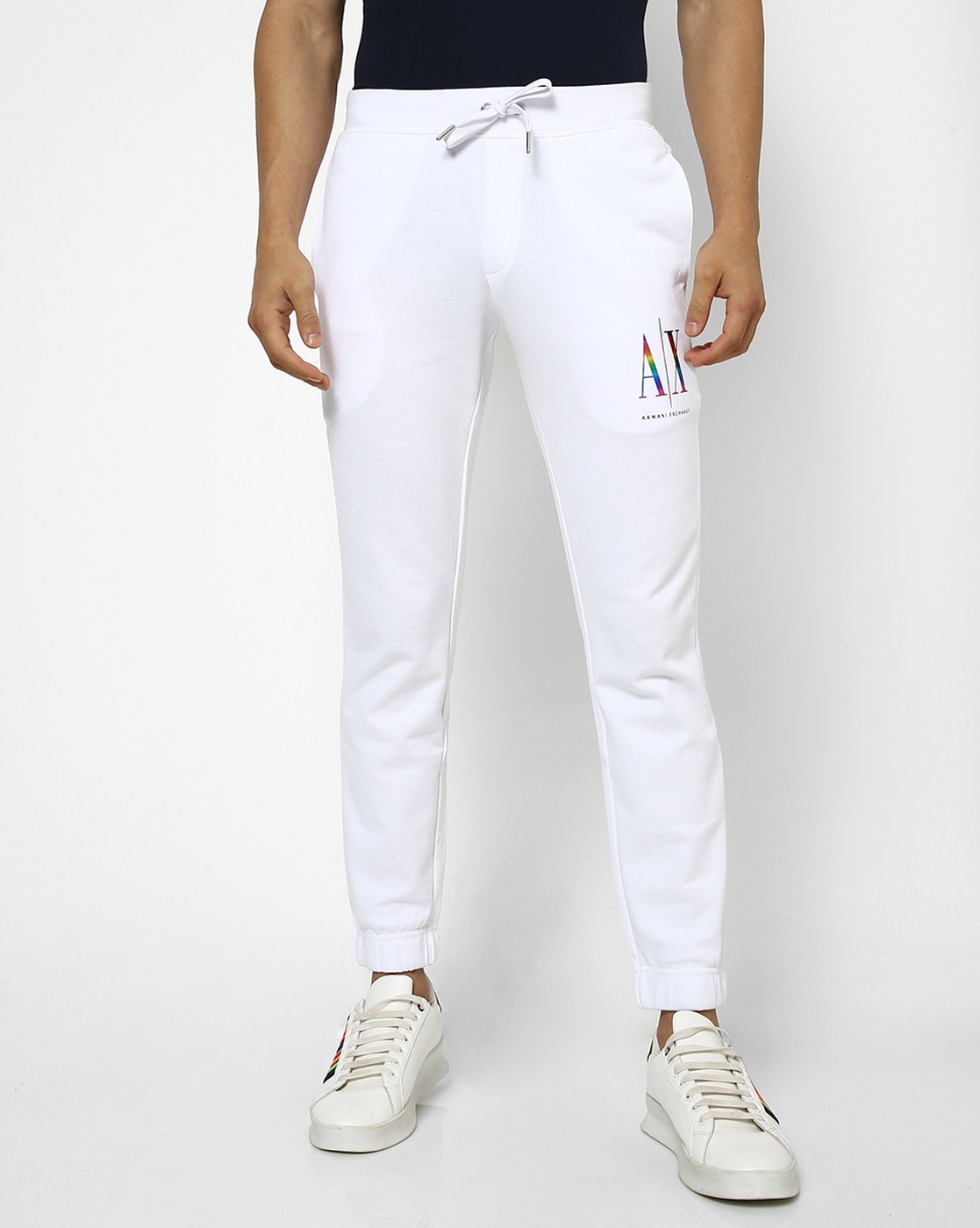 Armani exchange on sale white pants