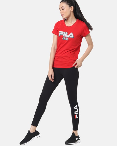 Buy Black Leggings for Women by FILA Online