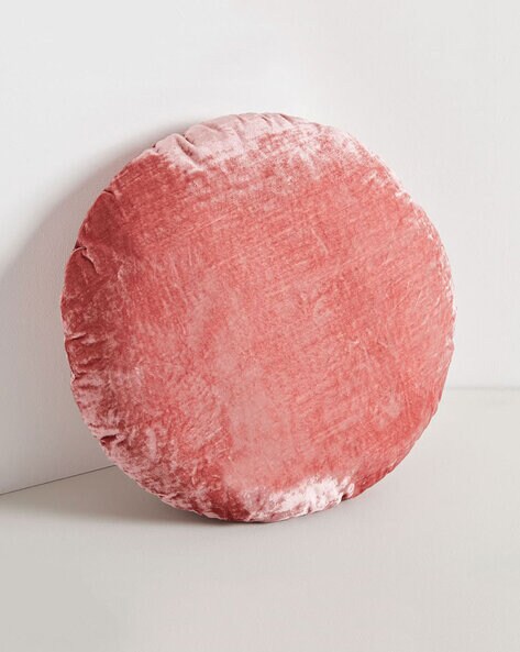 Pink Cushions Pillows For Home, Round Velvet Pillow Pink