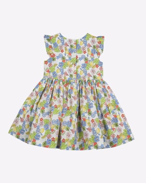 Mothercare Mothercare Baby Multicoloured Floral 100% Cotton Fit & Flare  Size 12-18 Months 