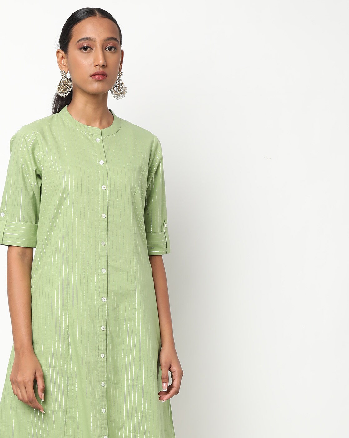 Buy Green Kurtis & Tunics for Women by Fusion Online | Ajio.com
