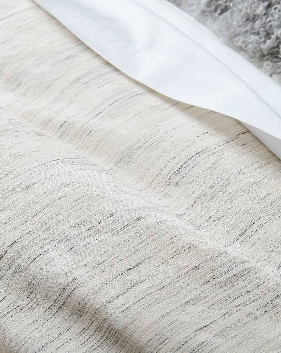 Washed melange jacquard duvet cover cheap