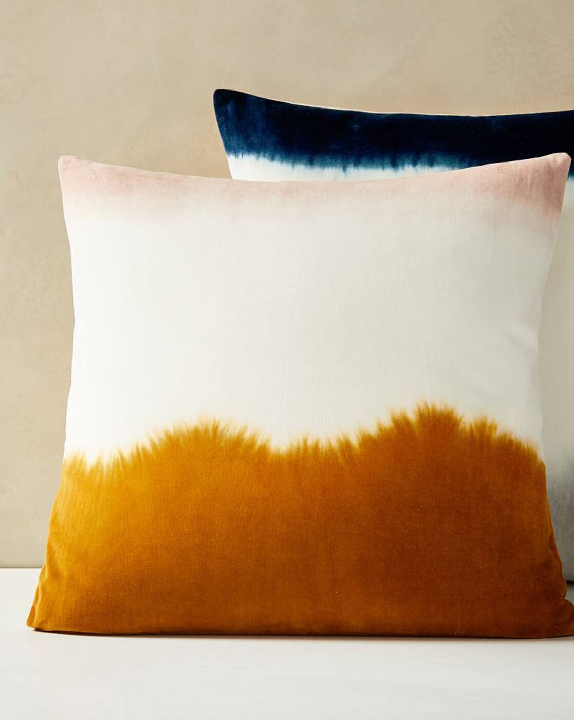 rustic orange cushions