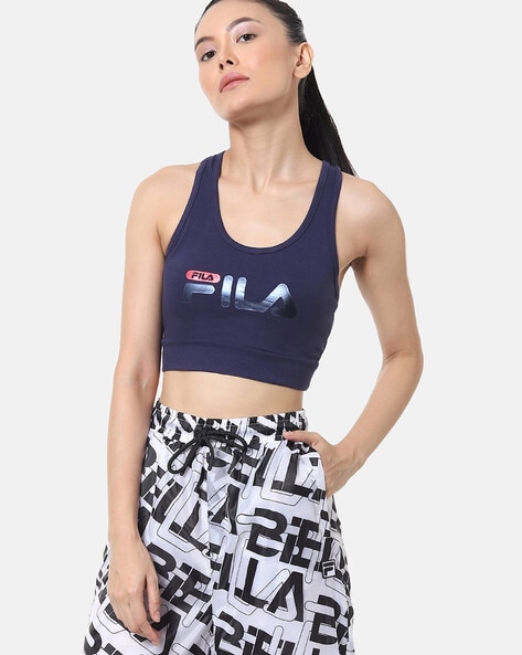 FILA Yellow Blue Geometric Printed Non Wired Non Padded, 46% OFF