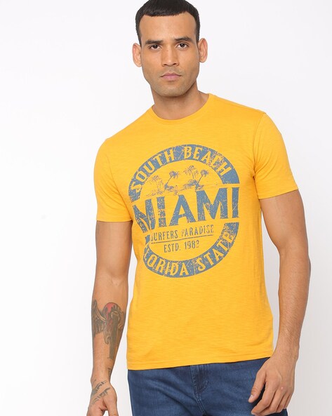 Buy Yellow Tshirts for Men by DNMX Online