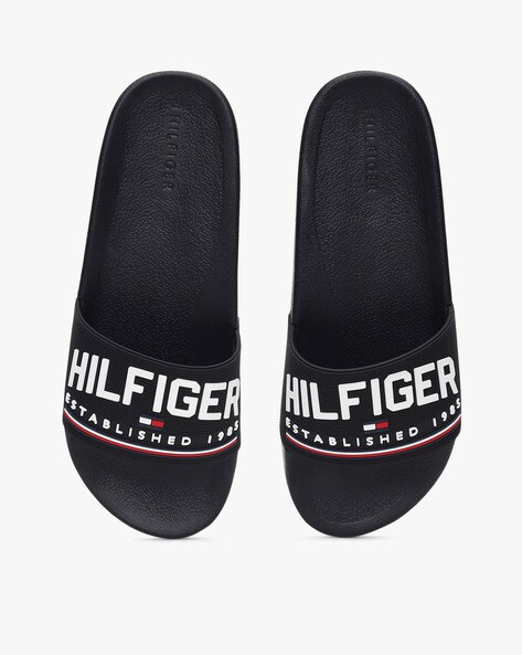 black tommy slides
