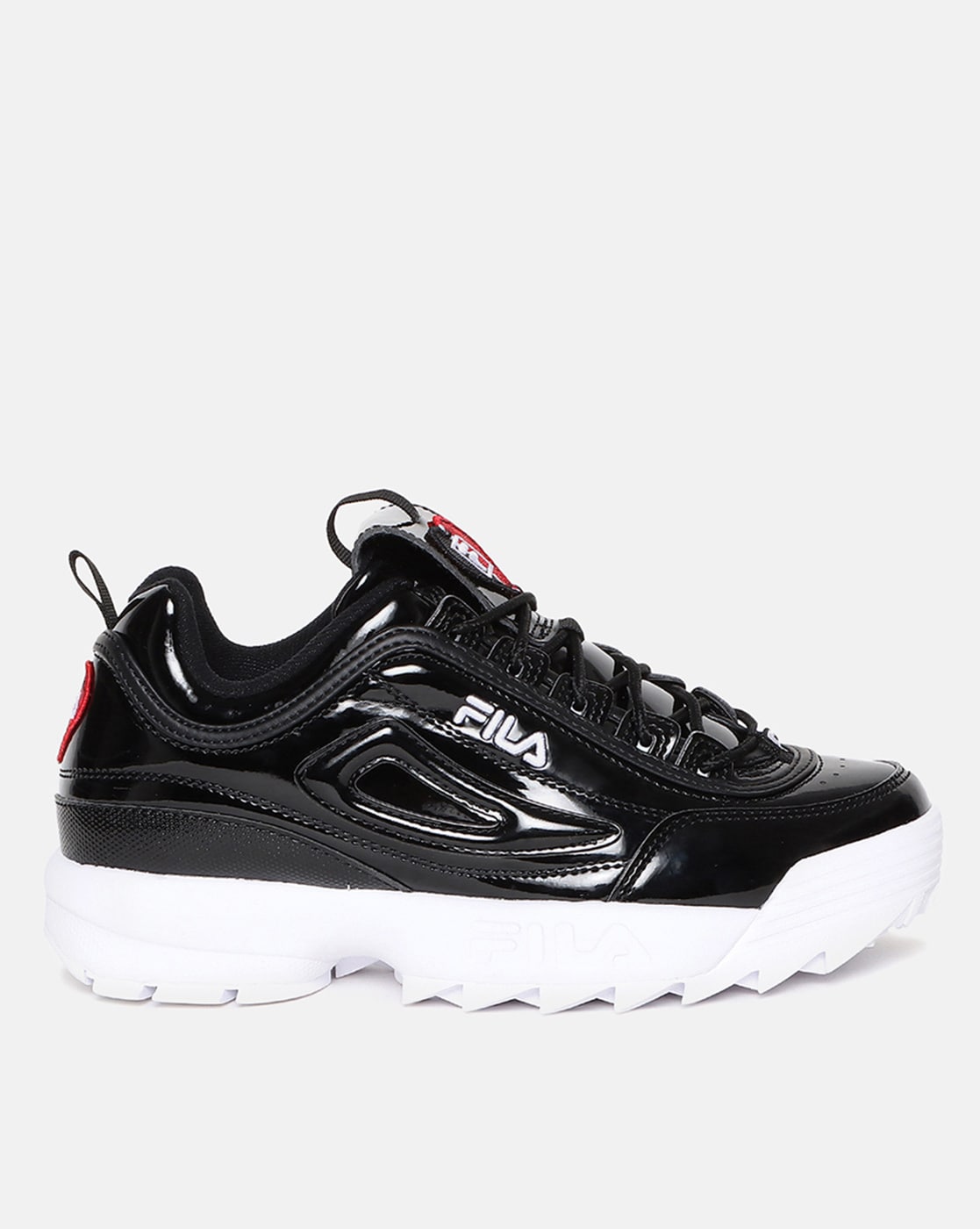 Fila disruptor shop black leather