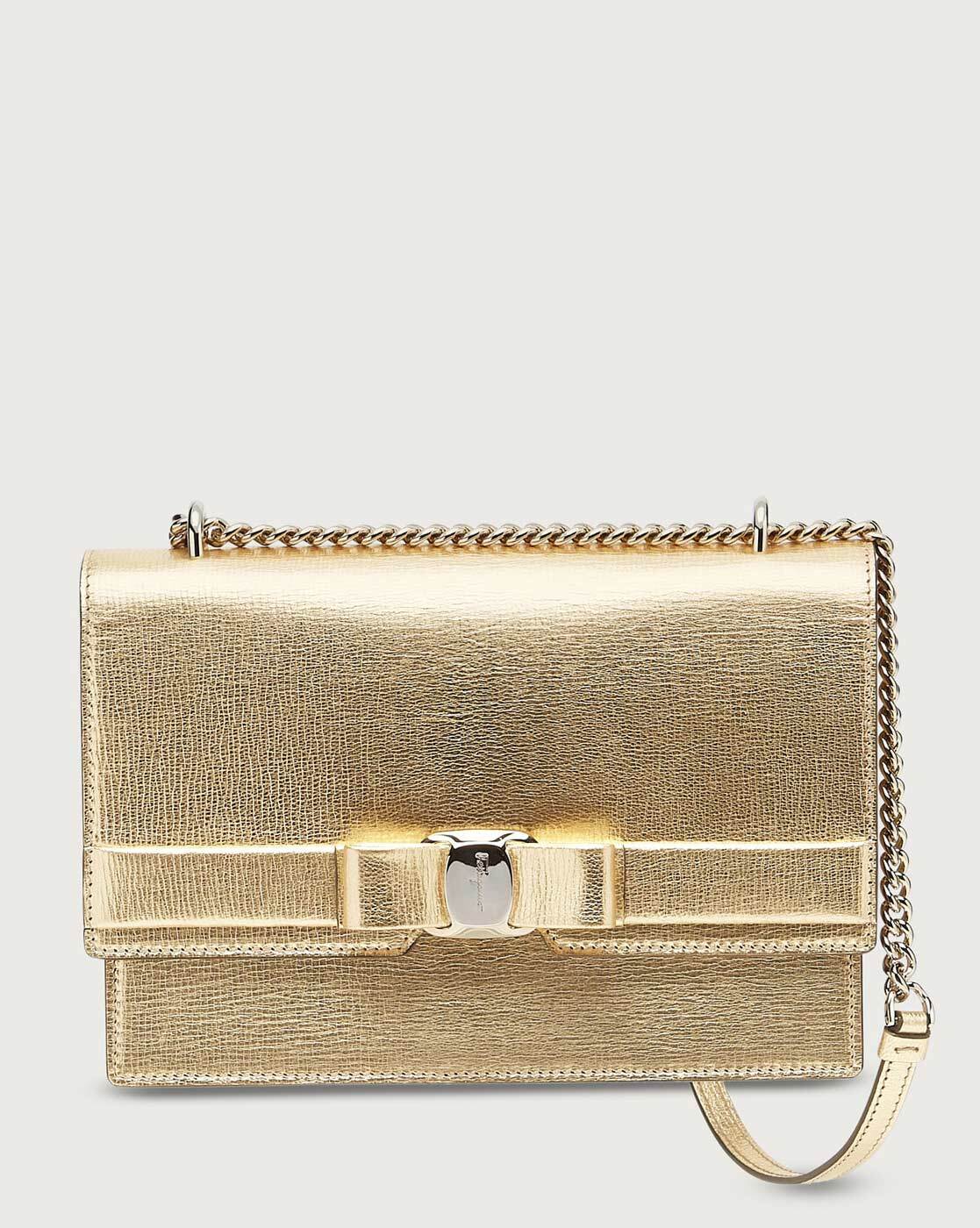 Ferragamo gold cheap bag