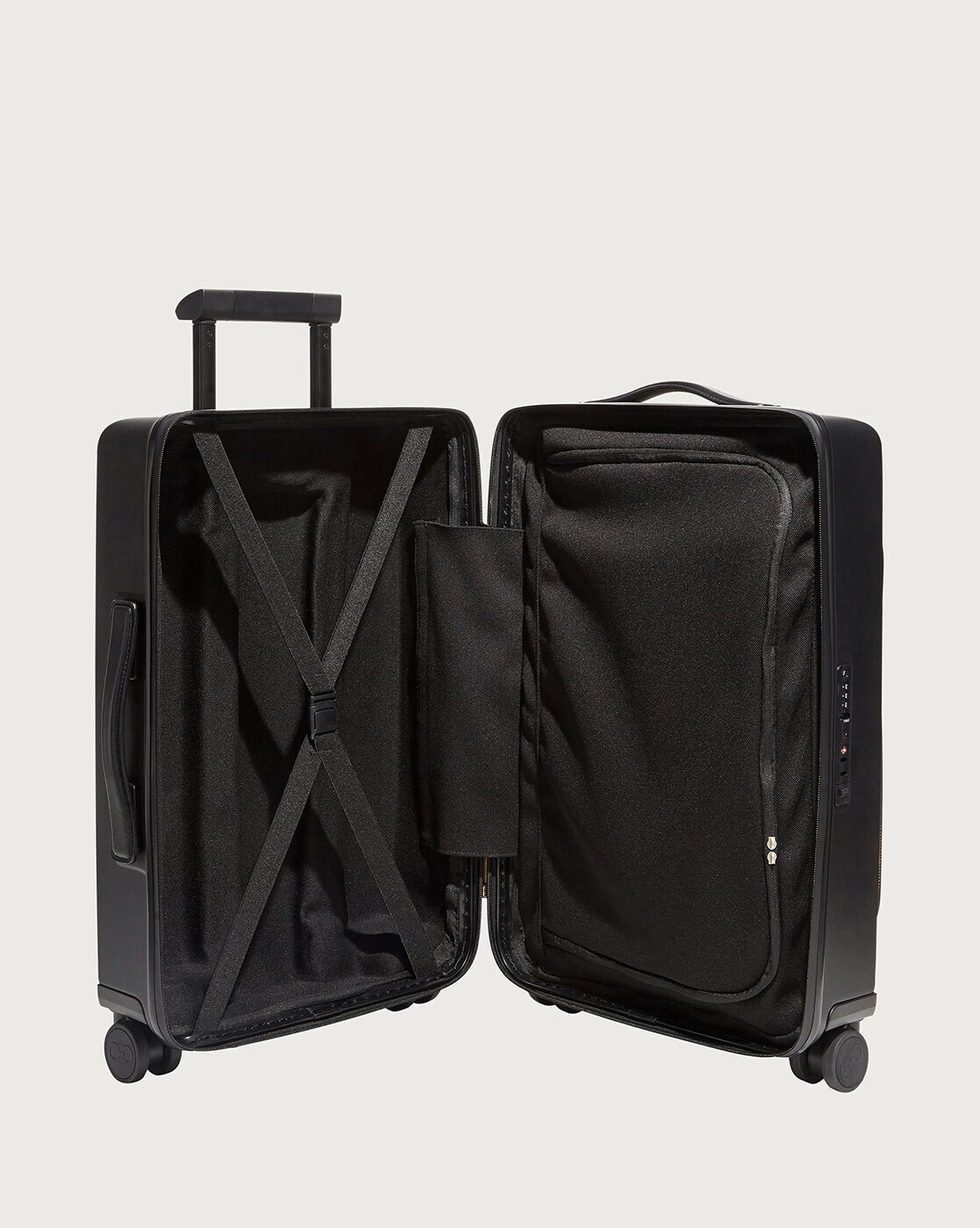 Save 7% Mens Bags Luggage and suitcases Ferragamo Gancini Carry-on Trolley in Black for Men 