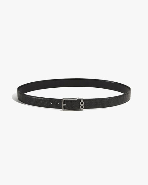 Buy Ferragamo Adjustable and Reversible Gancini Belt Black Color