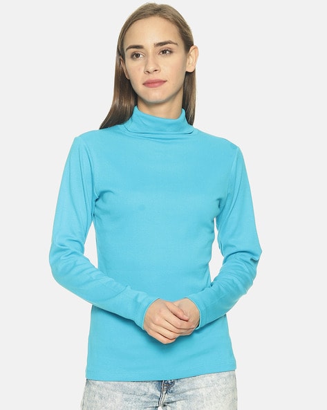 High neck womens clearance tops