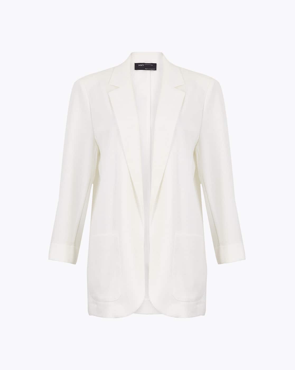 marks and spencer white jacket