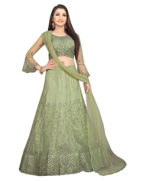 Buy Sea Green Color Lehenga Choli Online : New Zealand - Lehenga