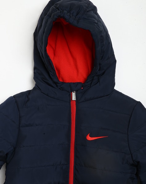 Boys navy cheap nike coat